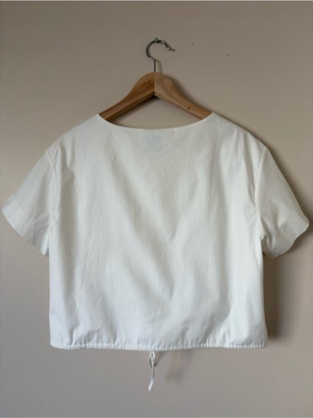 NEW Reformation Jordan Two Piece Short Sleeve Skirt Set Cotton White | US 4 UK 8 - Picture 9 of 16